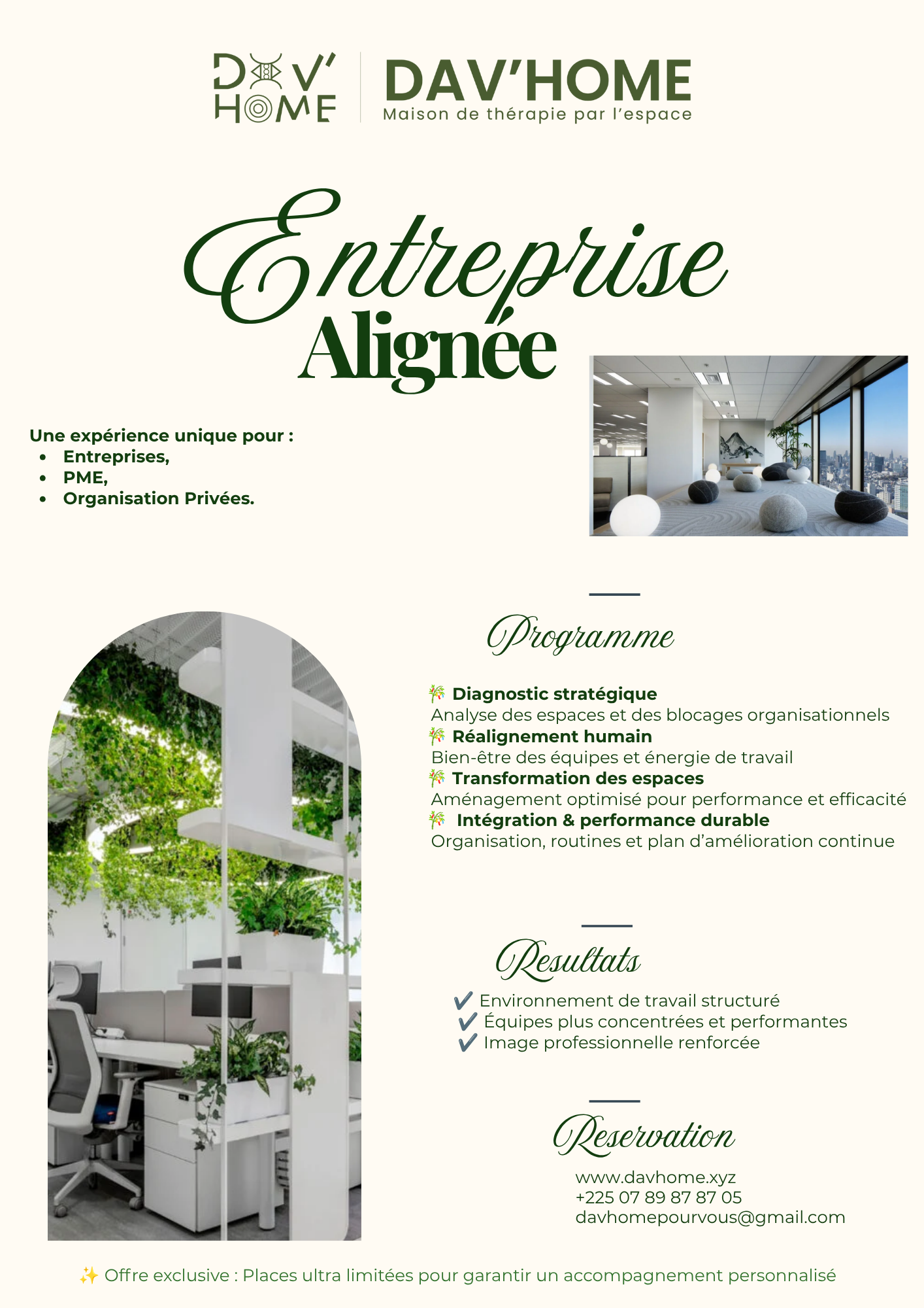 Entreprise Alignée — transformation des espaces de travail